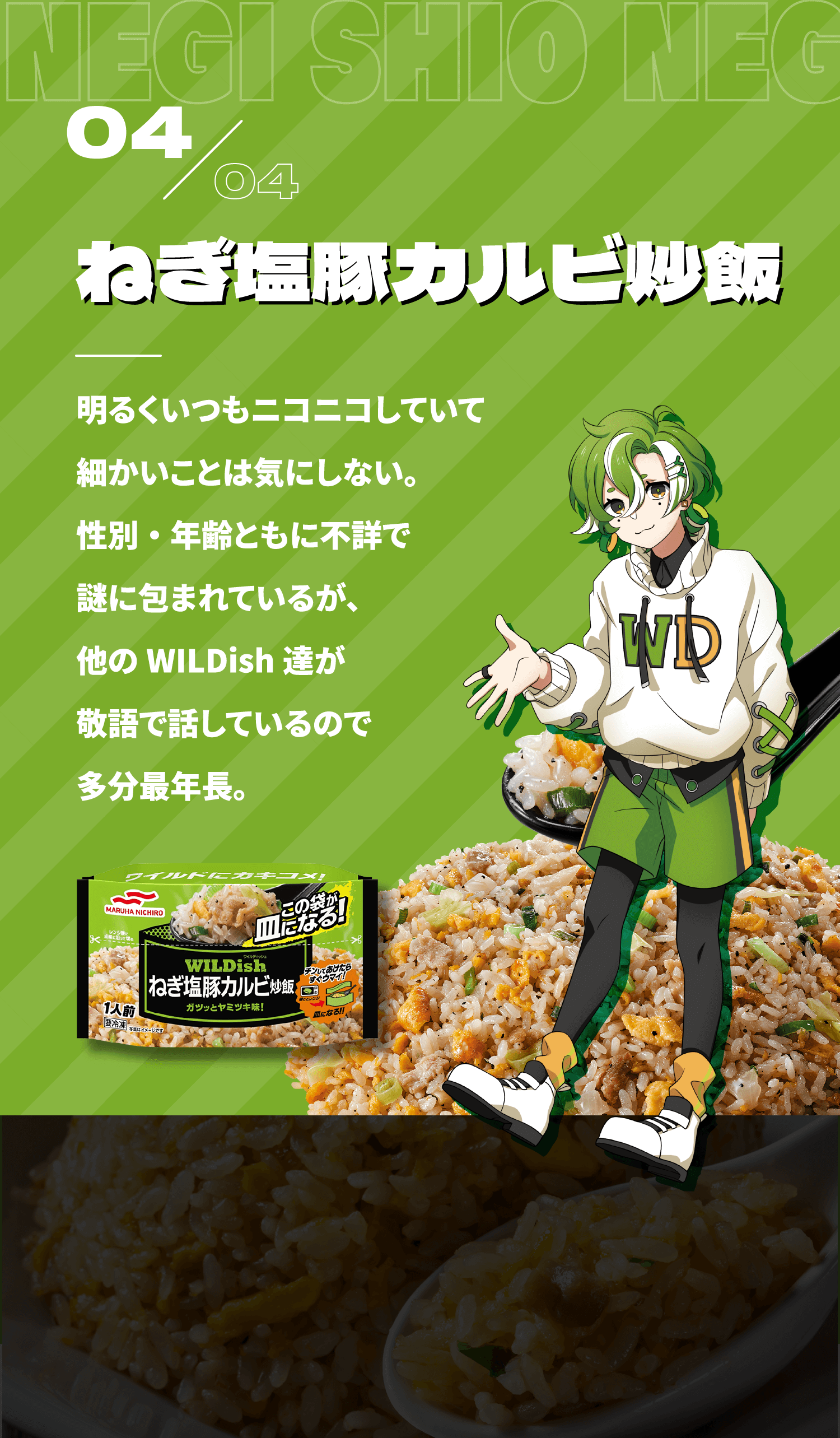 ねぎ塩豚カルビ炒飯